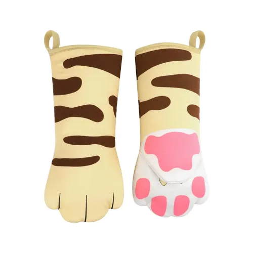 Cat paw oven mitts